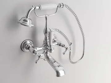 JAMES - 2 hole wall-mounted bathtub tap with diverter by Park Avenue - view 2
